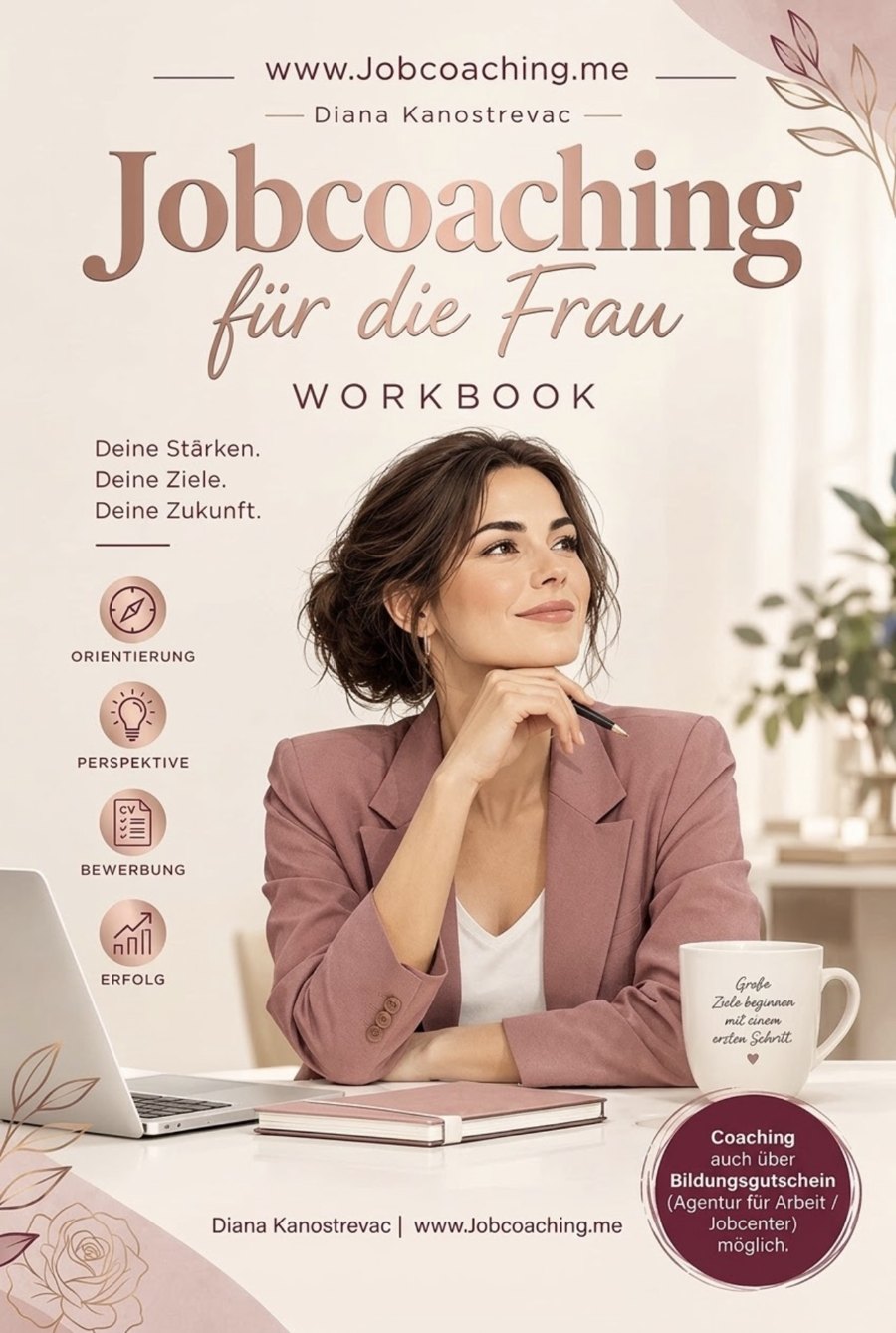 Buchcover: Jobcoaching für die Frau, Workbook